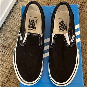Vans Kids Black Slip-On Shoes